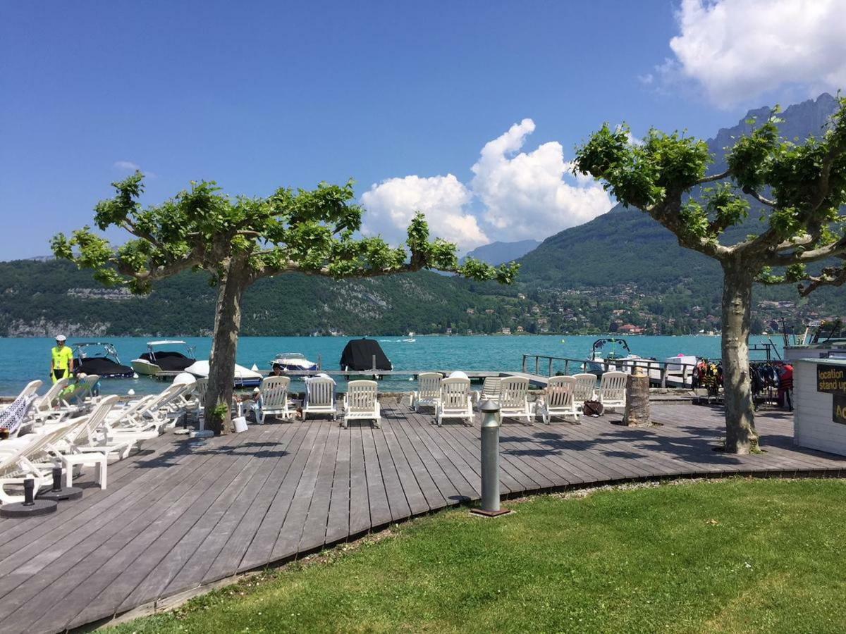 La Baie Des Voiles 3 Chambres 4 A 6 Personnes Au Bord Du Lac Plage Privee Duingt Kültér fotó