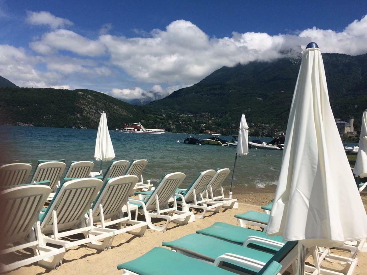 La Baie Des Voiles 3 Chambres 4 A 6 Personnes Au Bord Du Lac Plage Privee Duingt Kültér fotó